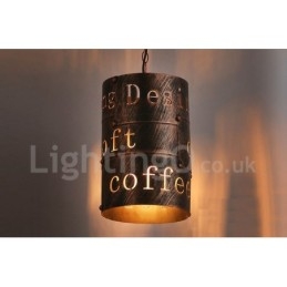 1 Ljus Retro Vintage Pendellampa Cafe House Pendellampa