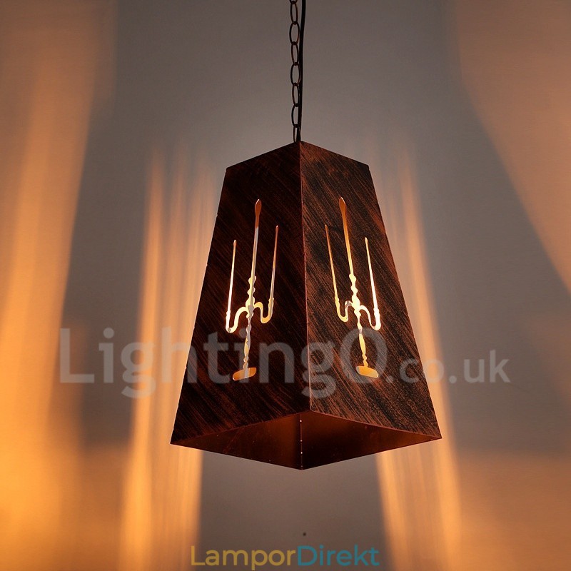 1 Ljus Retro Vintage Pendellampa Cafe House Pendellampa