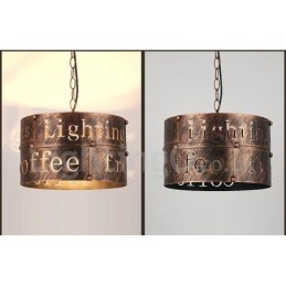 1 Ljus Retro Vintage Pendellampa Cafe House Pendellampa