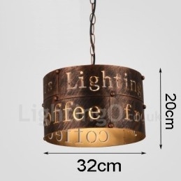 1 Ljus Retro Vintage Pendellampa Cafe House Pendellampa