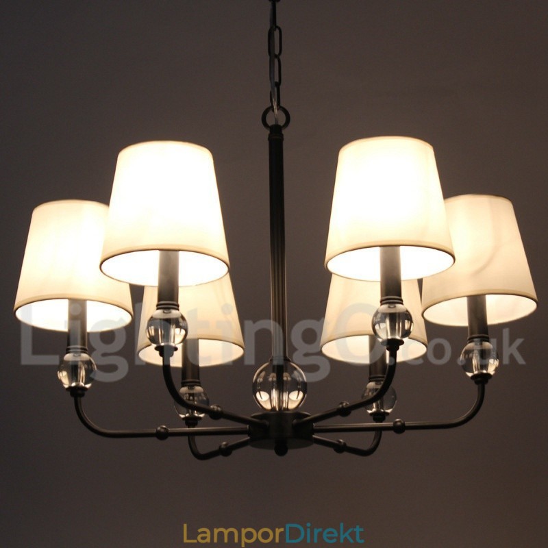 6 Ljus Rustik Retro Modern Ljuskrona I Ljusstil