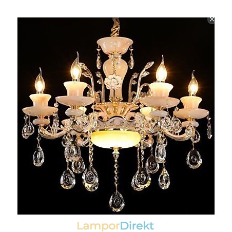 Europeisk Stil Hänge Zinklegering Imitation Jade Kristall Hänge