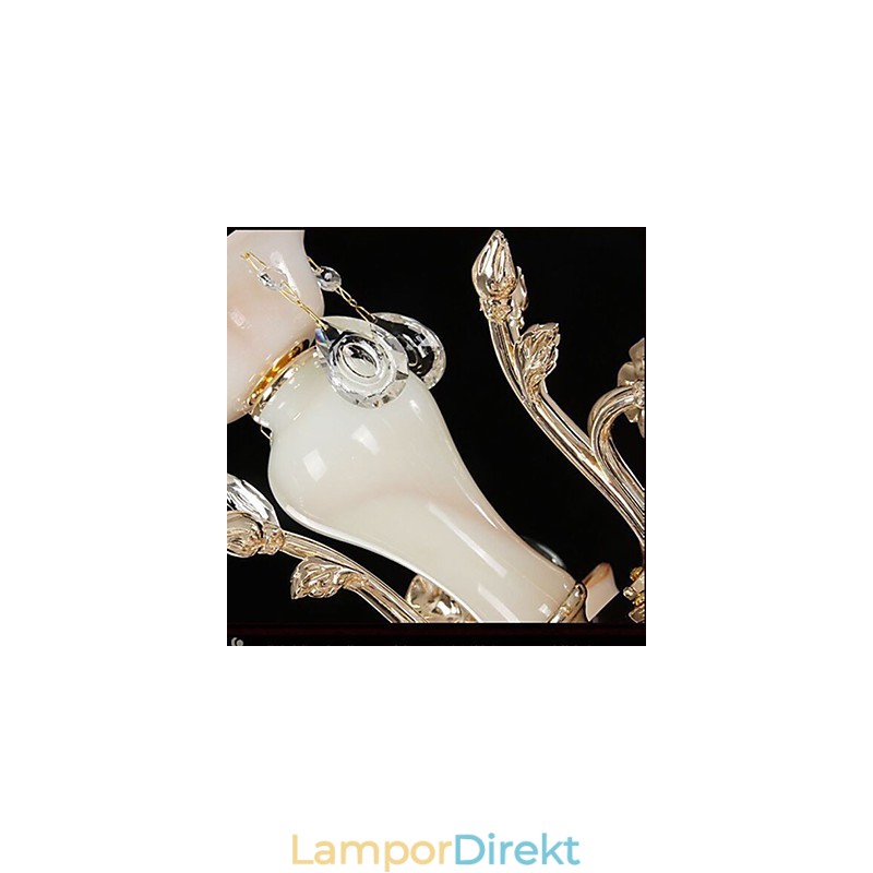 Europeisk Stil Hänge Zinklegering Imitation Jade Kristall Hänge