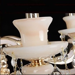 Europeisk Stil Hänge Zinklegering Imitation Jade Kristall Hänge