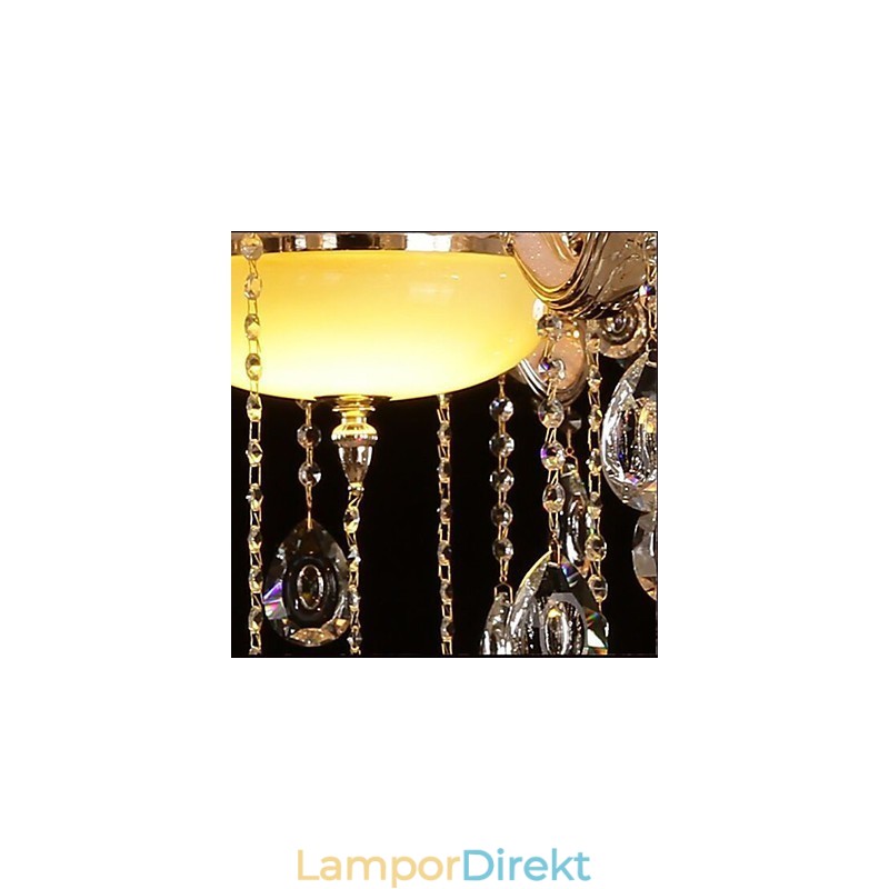 Europeisk Stil Hänge Zinklegering Imitation Jade Kristall Hänge