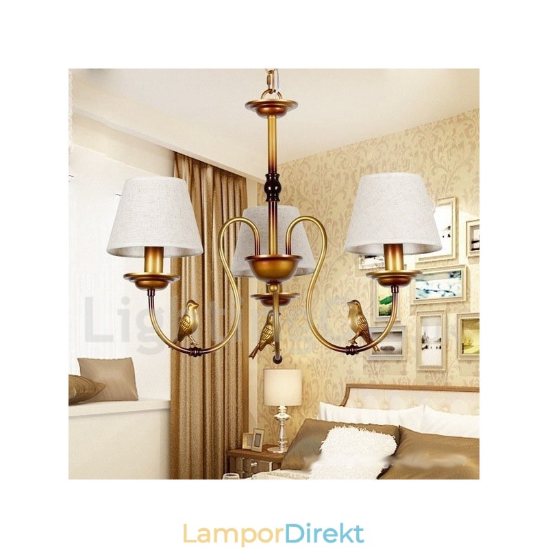 3 Ljus Modern Samtida Rustik Retro Ljuskrona