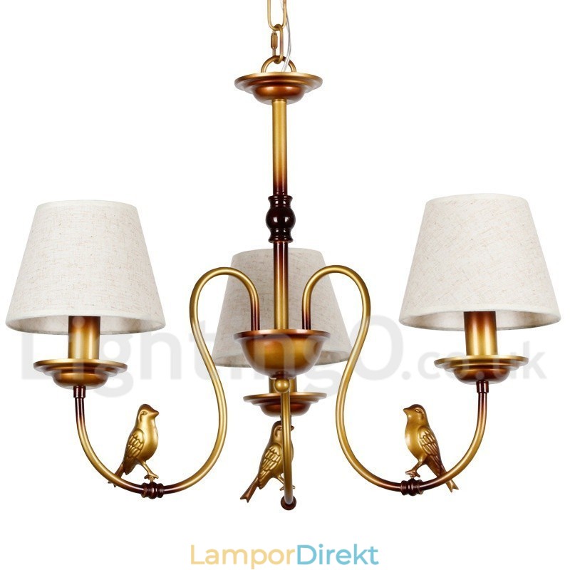 3 Ljus Modern Samtida Rustik Retro Ljuskrona