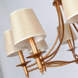 12 Ljus Rustik Retro Medelhavsstil Ljuskrona