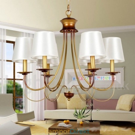 6 Ljus Rustik Medelhavsstil Modern Och Modern Ljuskrona I Ljusstil