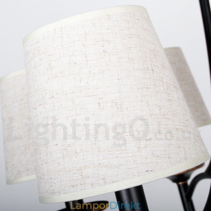 3 Ljus Rustik Retro Svart Modern Ljuskrona I Ljusstil