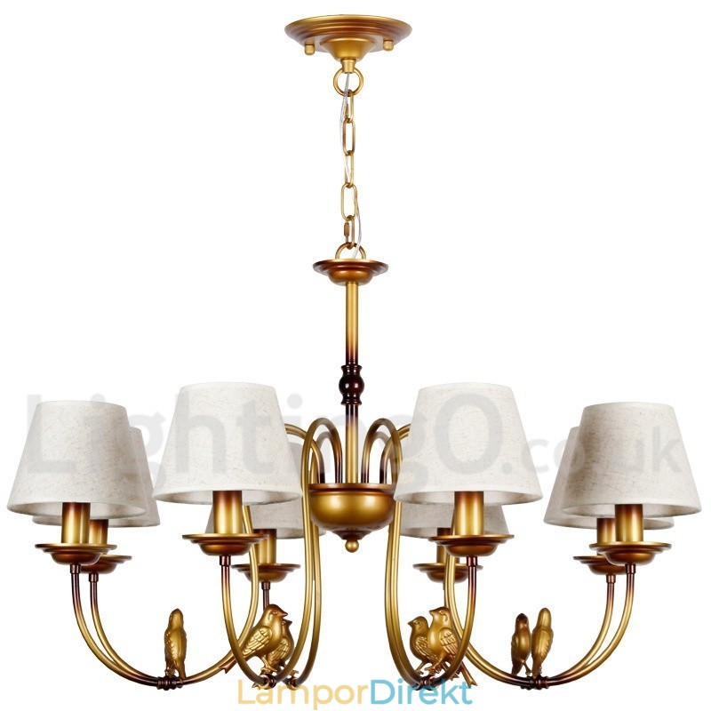 8 Ljus Modern Och Modern Rustik Retro Ljuskrona