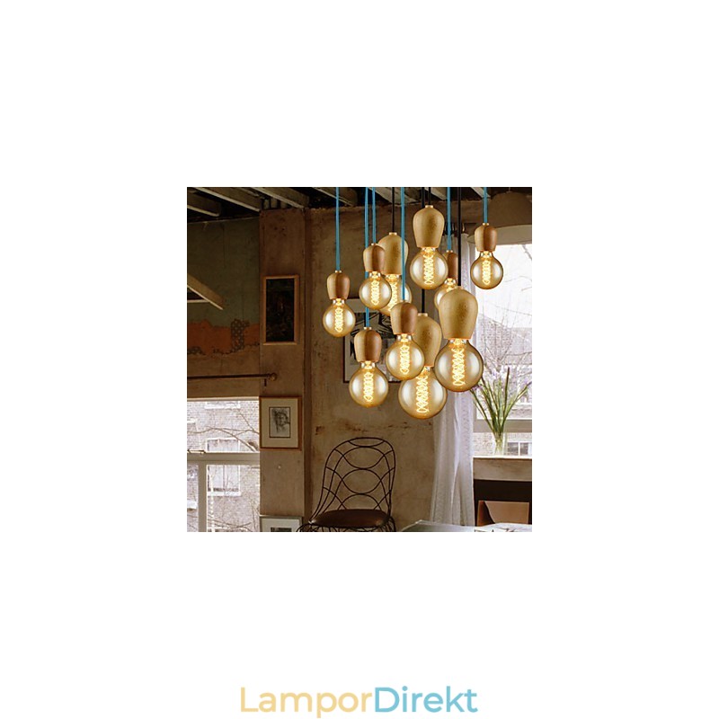 Ljuskrona Mini Style Modern Contemporary Wood Bambu