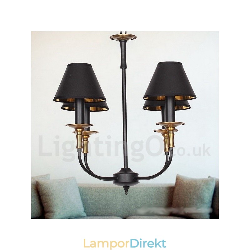 4 Ljus Retro Modern Ljuskrona
