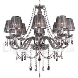 8 Ljus K9 Crystal Candle Style Ljuskrona