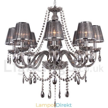 8 Ljus K9 Crystal Candle Style Ljuskrona 8 Ljus K9 Crystal Candle Style Ljuskrona