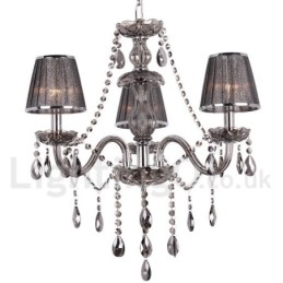 3 Ljus K9 Crystal Candle Style Ljuskrona