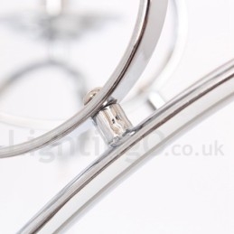 8 Ljus Samtida K9 Kristallljuskrona