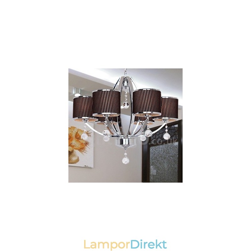 6 Ljus, Modern K9-Kristallkrona I Ljusstil