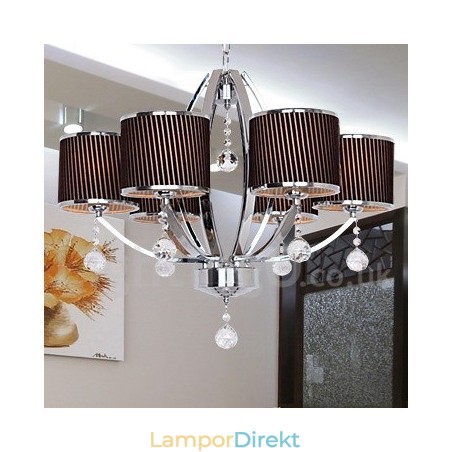 6 Ljus, Modern K9-Kristallkrona I Ljusstil 6 Ljus, Modern K9-Kristallkrona I Ljusstil