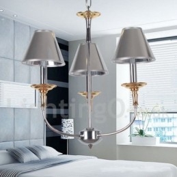 3 Ljus Modern Och Modern Ljuskrona I Kromljusstil