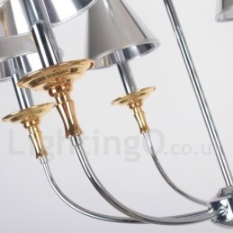 3 Ljus Modern Och Modern Ljuskrona I Kromljusstil