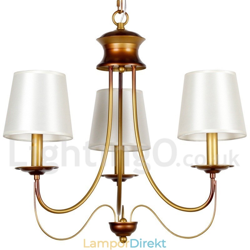 3 Ljus Rustik Medelhavsstil Modern Modern Ljuskrona I Ljusstil