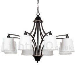 8 Ljus Rustik Retro Modern Ljuskrona