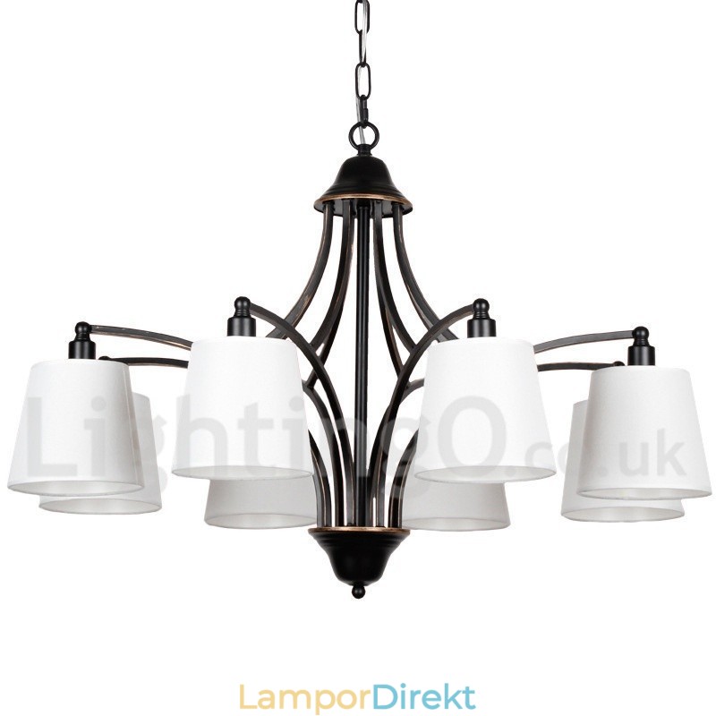 8 Ljus Rustik Retro Modern Ljuskrona