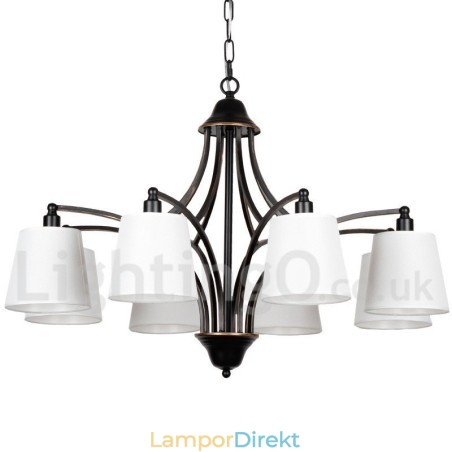 8 Ljus Rustik Retro Modern Ljuskrona 8 Ljus Rustik Retro Modern Ljuskrona