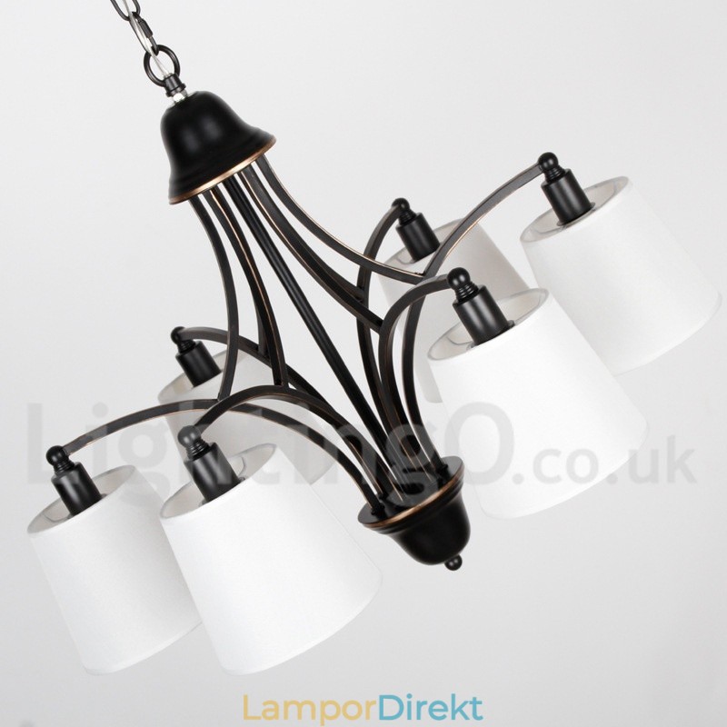 8 Ljus Rustik Retro Modern Ljuskrona