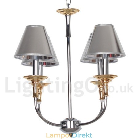 4 Ljus Modern Och Modern Krom Ljuskrona 4 Ljus Modern Och Modern Krom Ljuskrona