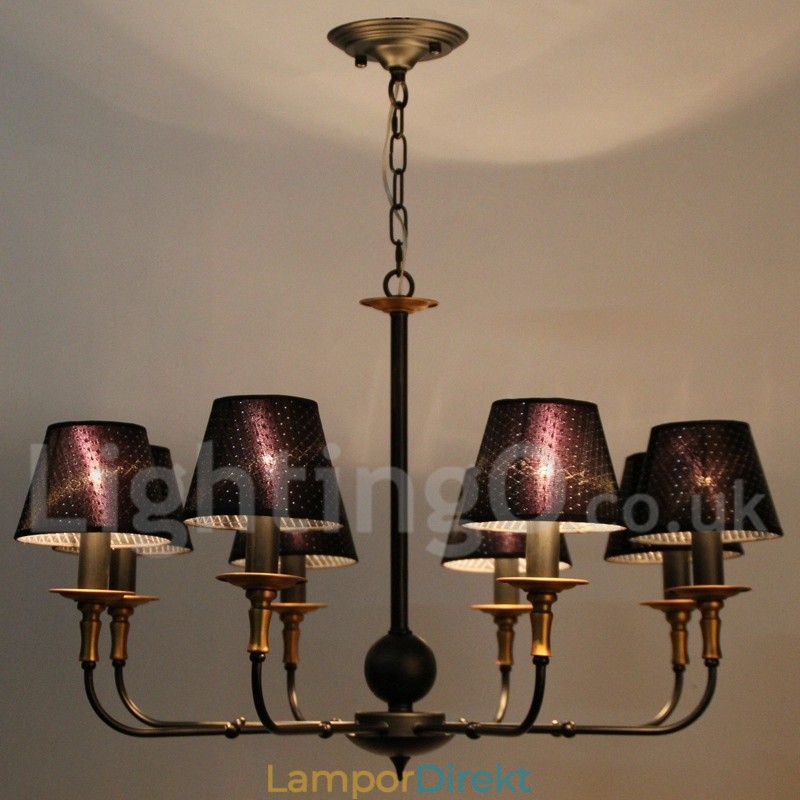 8 Ljus Retro Rustik Ljuskrona