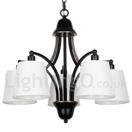 5 Ljus Rustik Retro Modern Ljuskrona I Ljusstil