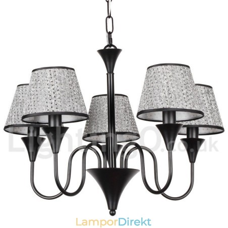 5 Ljus Rustik Modern Modern Retro Svart Ljuskrona 5 Ljus Rustik Modern Modern Retro Svart Ljuskrona