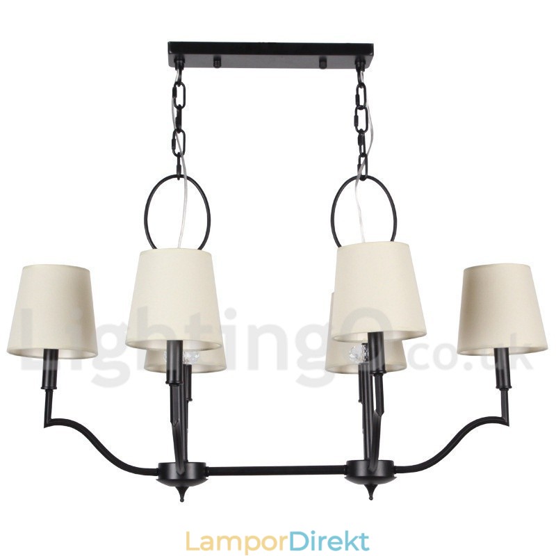 6 Ljus, Modern Och Modern Ljuskrona