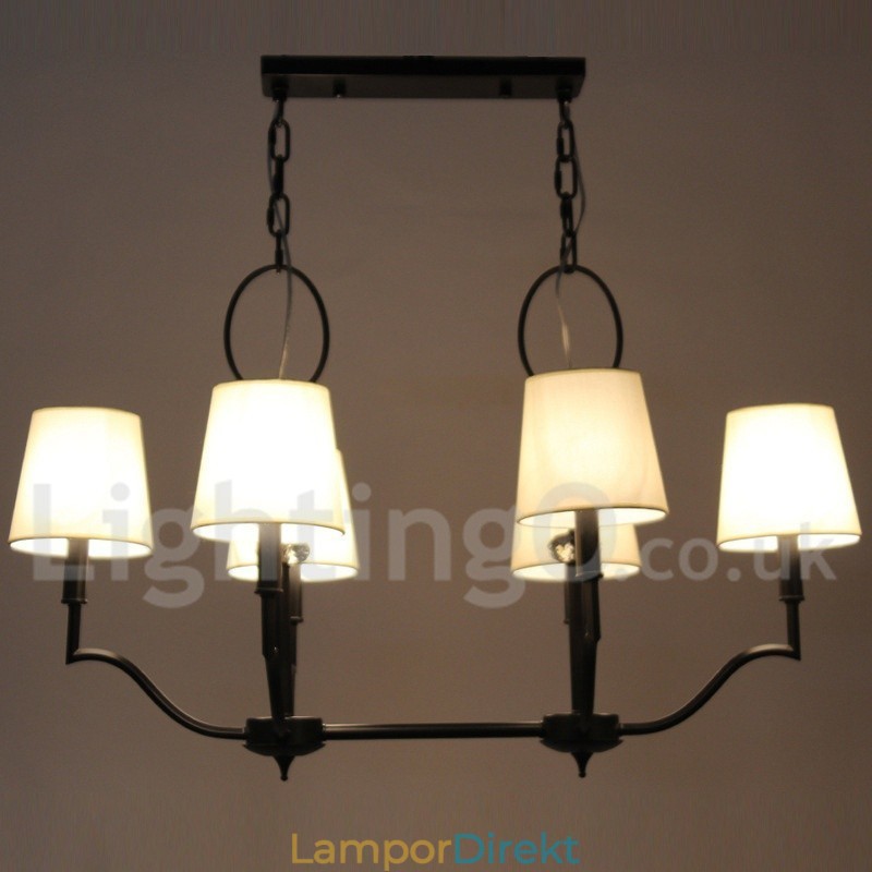 6 Ljus, Modern Och Modern Ljuskrona