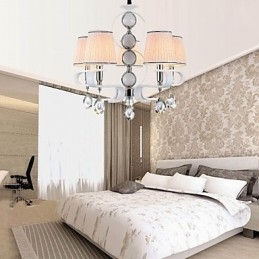 Tyg Ljuskrona 5 Ljus Modern Minimalistisk Högklassig Lampa