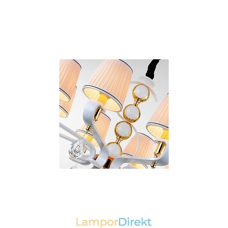 Tyg Ljuskrona 5 Ljus Modern Minimalistisk Högklassig Lampa
