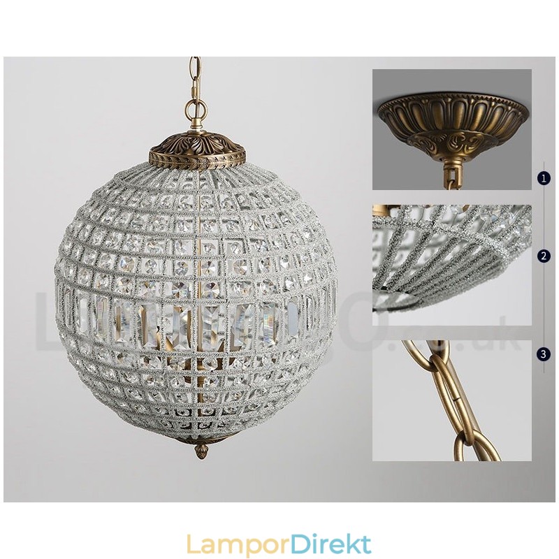 Globe Modern K9 Kristalltak Taklampa Inomhus Ljuskrona Trumma Belysning Lampor Armaturer