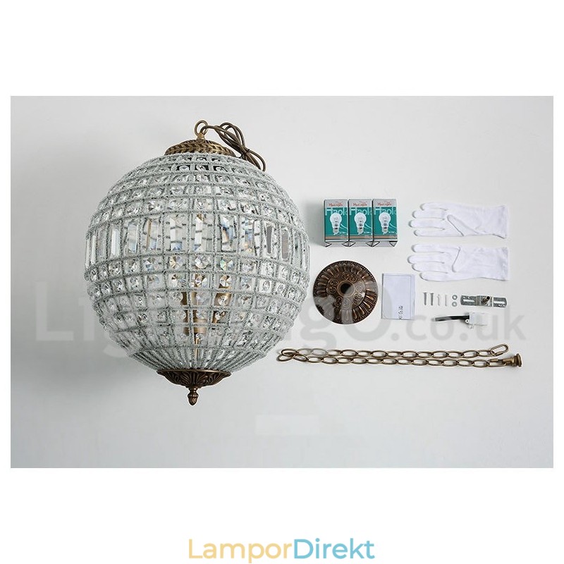 Globe Modern K9 Kristalltak Taklampa Inomhus Ljuskrona Trumma Belysning Lampor Armaturer