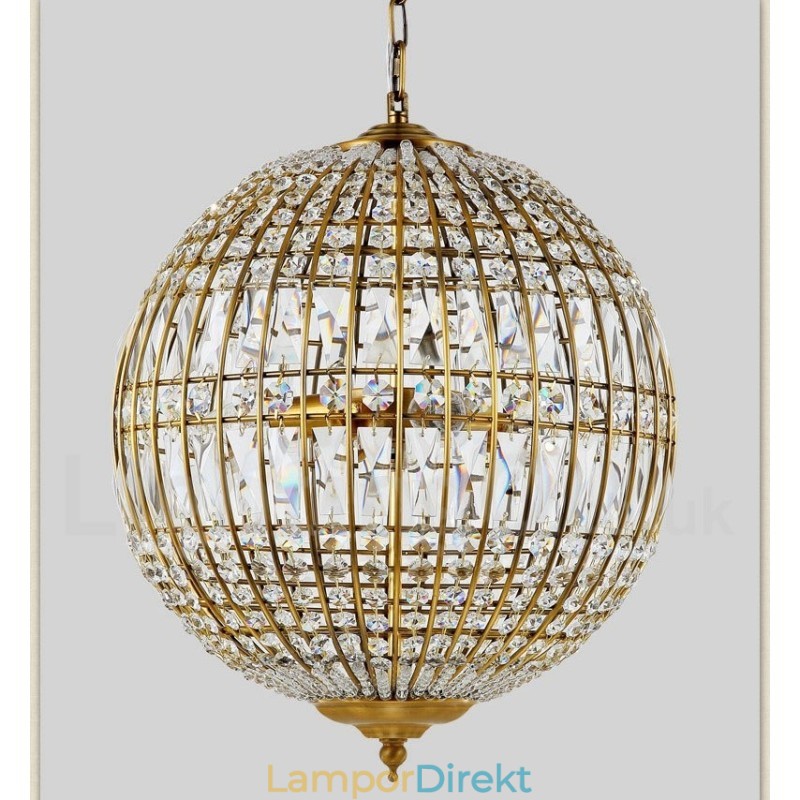 Globe Modern K9 Crystal Ceiling Pendel Light Indoor Chandelier Lighting Lamps Fixtures