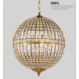 Globe Modern K9 Crystal Ceiling Pendel Light Indoor Chandelier Lighting Lamps Fixtures