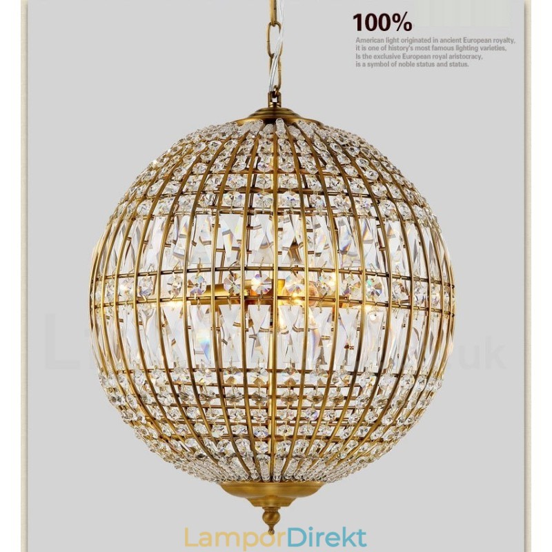 Globe Modern K9 Crystal Ceiling Pendel Light Indoor Chandelier Lighting Lamps Fixtures