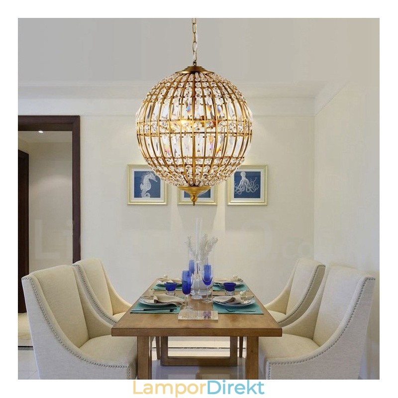 Globe Modern K9 Crystal Ceiling Pendel Light Indoor Chandelier Lighting Lamps Fixtures