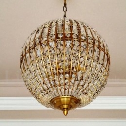 Globe Modern K9 Crystal Ceiling Pendel Light Indoor Chandelier Lighting Lamps Fixtures