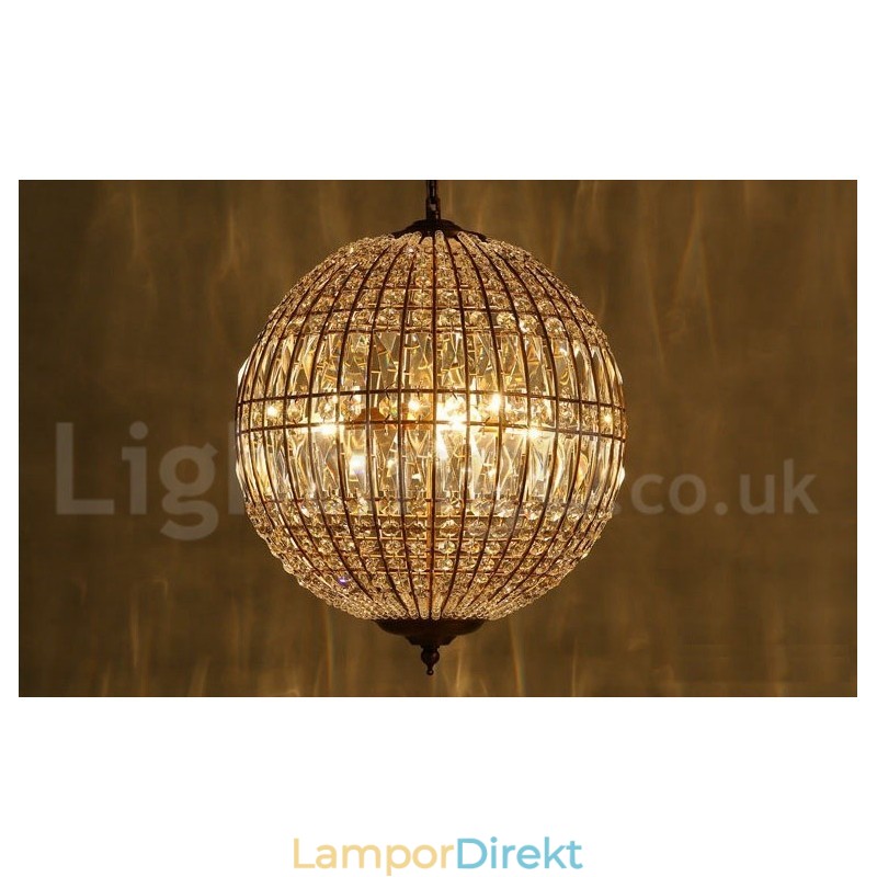Globe Modern K9 Crystal Ceiling Pendel Light Indoor Chandelier Lighting Lamps Fixtures