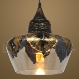 European Retro Glass Pendel Light Lounge Pendel Lampa