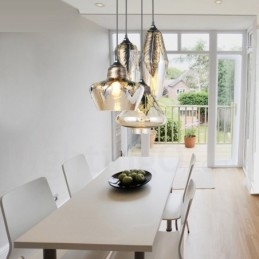 European Retro Glass Pendel Light Lounge Pendel Lampa
