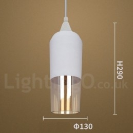 European Retro Lounge Glas Pendellampa