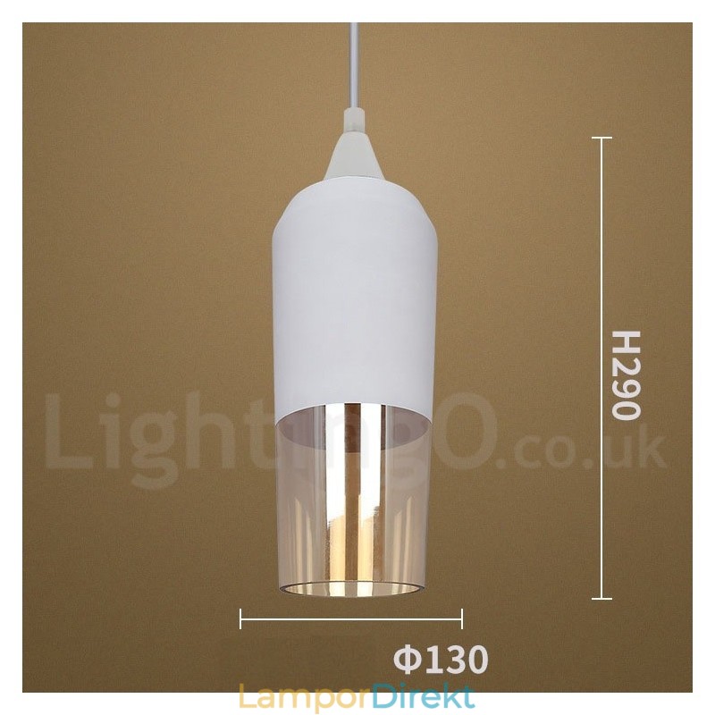 European Retro Lounge Glas Pendellampa